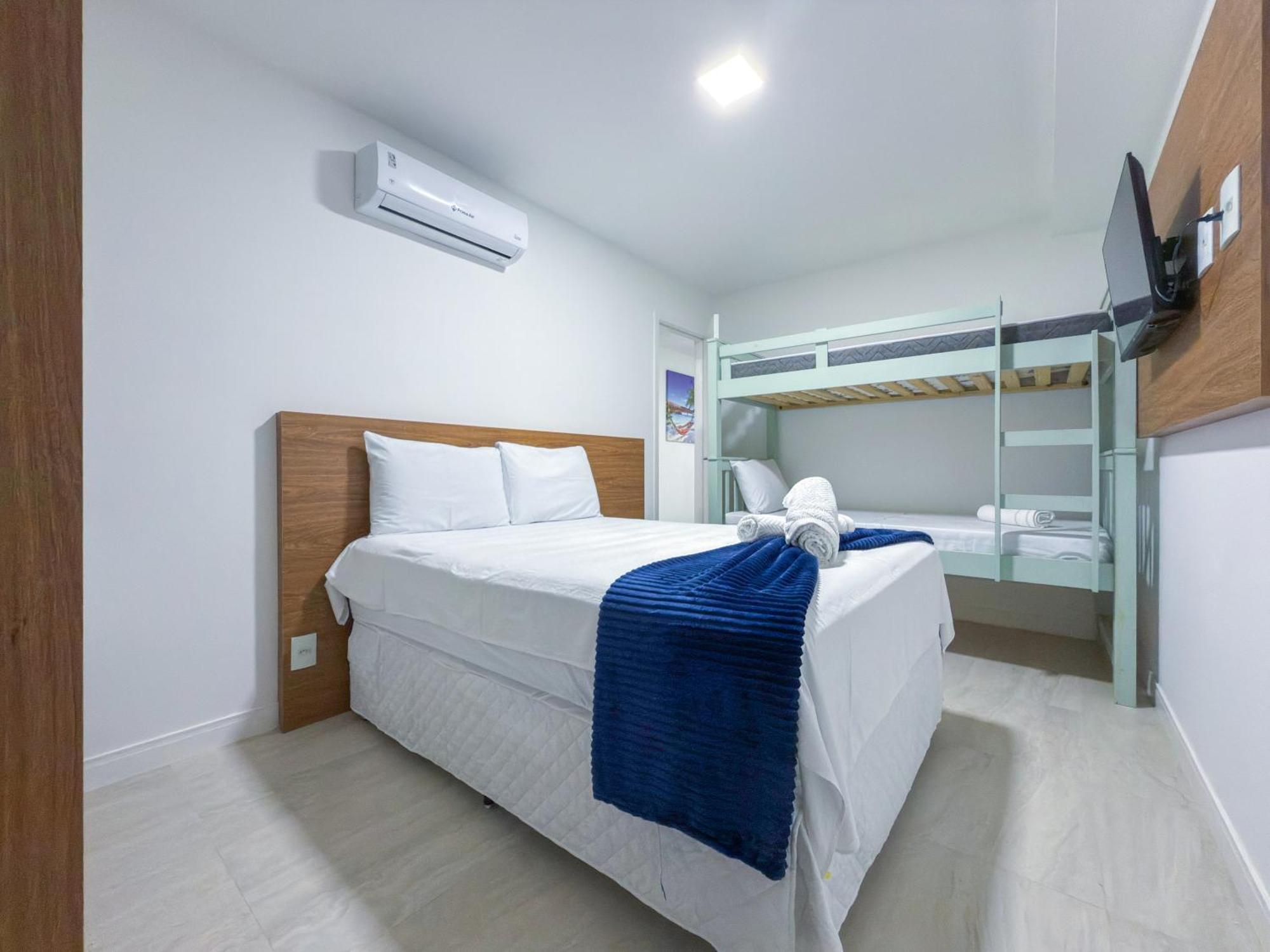 2 Quartos Com Piscina, Vista Mar E Churrasqueira Privativa - 50m Da Dos Anjos Apartment *